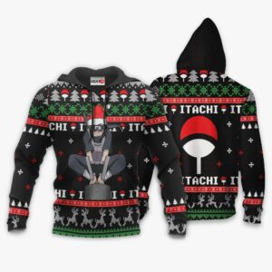 Anbu Itachi Ugly Christmas Sweater Custom Naruto Anime XS12 7