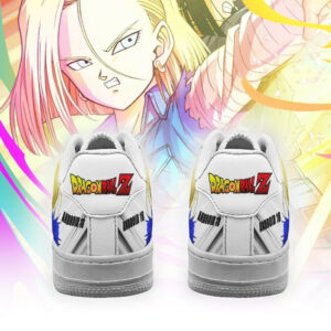 Android 18 Air Shoes Custom Anime Dragon Ball Sneakers Simple Style 5
