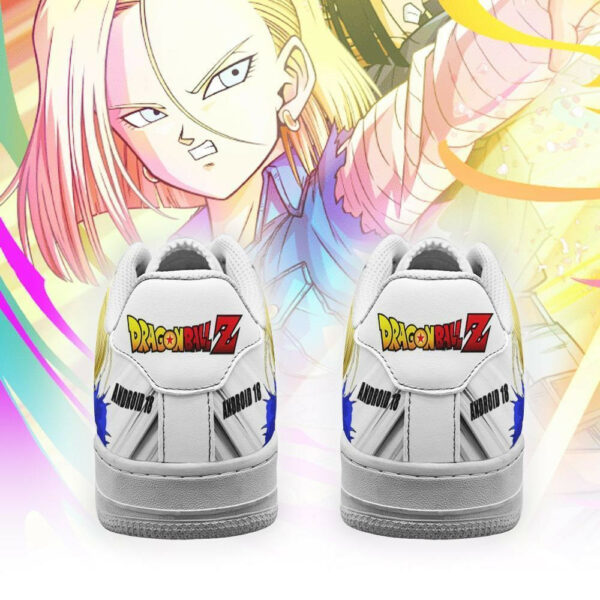 Android 18 Air Shoes Custom Anime Dragon Ball Sneakers Simple Style 3
