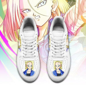 Android 18 Air Shoes Custom Anime Dragon Ball Sneakers Simple Style 4