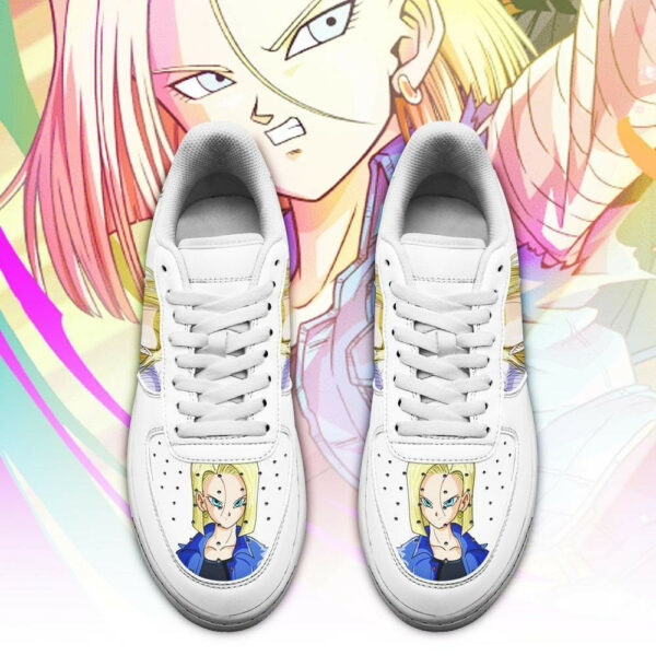 Android 18 Air Shoes Custom Anime Dragon Ball Sneakers Simple Style 2