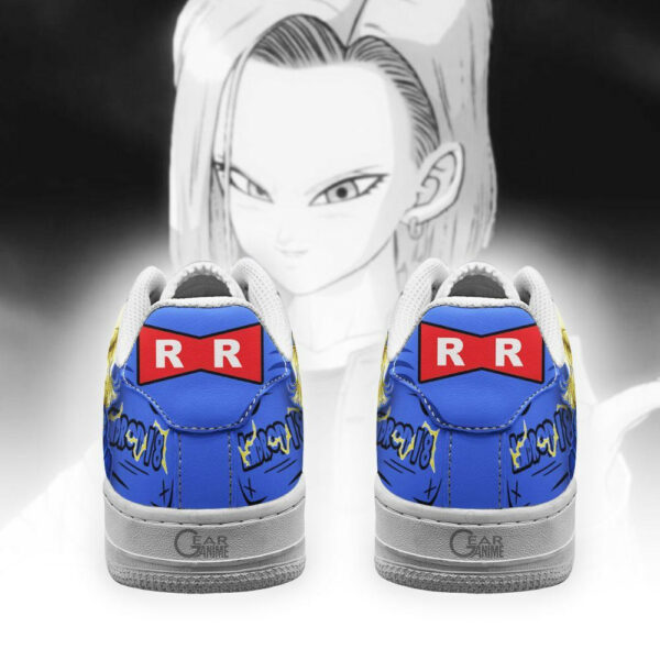 Android 18 Air Shoes Custom Anime Dragon Ball Sneakers 4