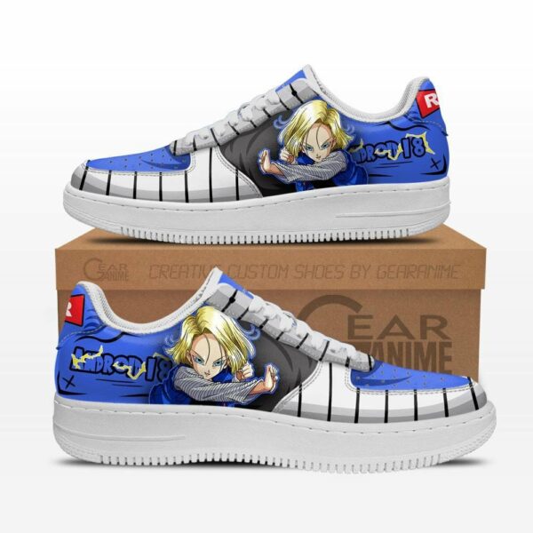 Android 18 Air Shoes Custom Anime Dragon Ball Sneakers 1
