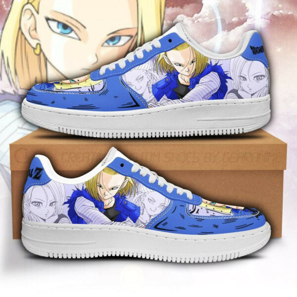 Android 18 Shoes Custom Dragon Ball Anime Sneakers Fan Gift PT05 1