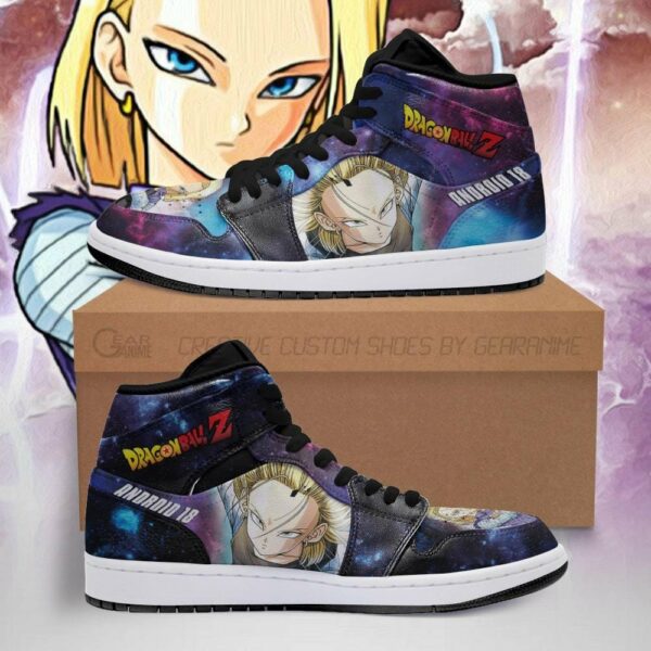 Android 18 Shoes Galaxy Custom Dragon Ball Anime Sneakers 1
