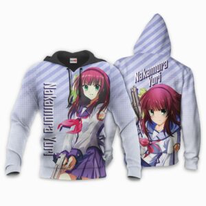 Angel Beats Nakamura Yuri Hoodie Shirt Anime Zip Jacket 8