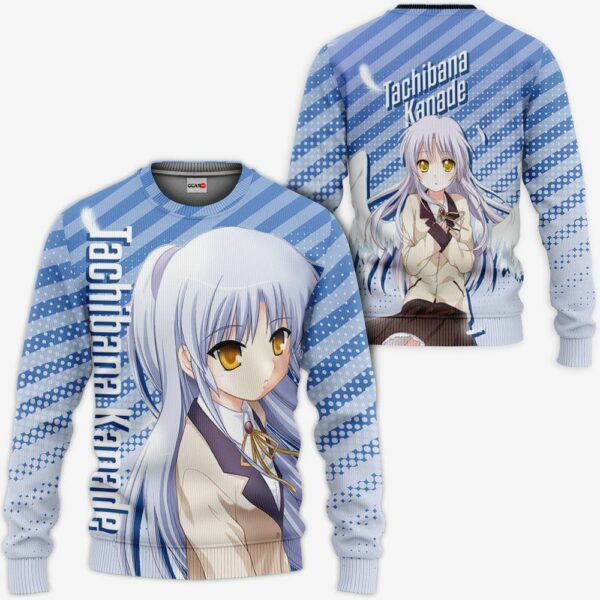 Angel Beats Tachibana Kanade Hoodie Shirt Anime Zip Jacket 2