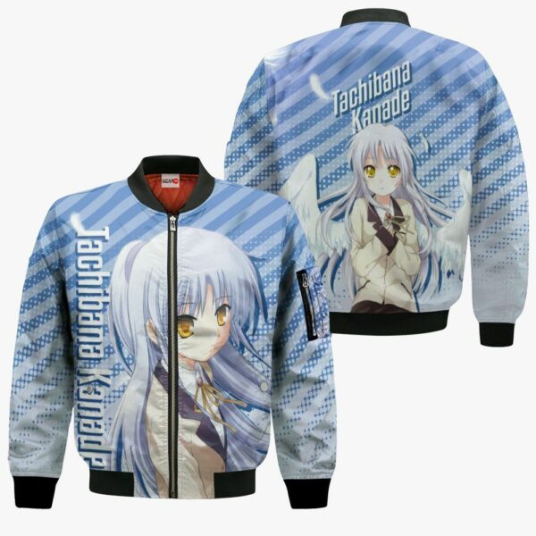 Angel Beats Tachibana Kanade Hoodie Shirt Anime Zip Jacket 4