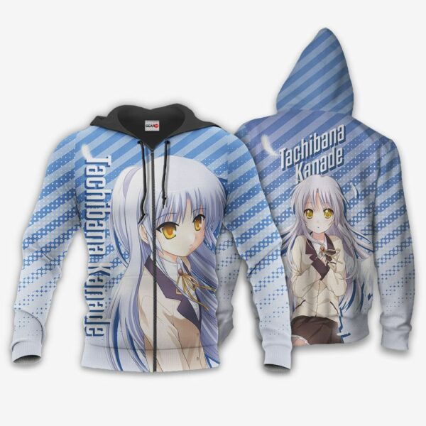 Angel Beats Tachibana Kanade Hoodie Shirt Anime Zip Jacket 1