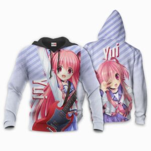 Angel Beats Yui Hoodie Shirt Anime Zip Jacket 8