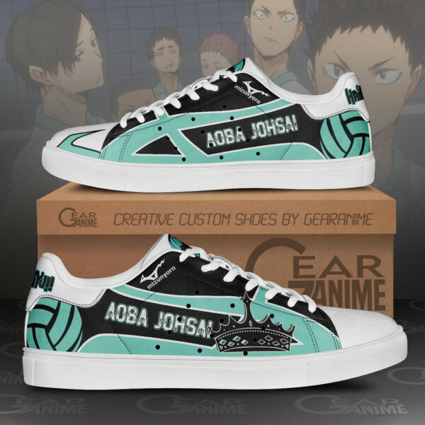 Aoba Johsai High Skate Shoes Haikyuu Anime Custom Sneakers SK10 1