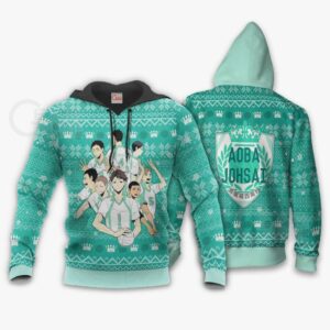 Aoba Johsai Ugly Christmas Sweater Haikyuu Anime Xmas Shirt 7