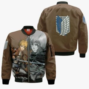 AOT Armin Arlert Hoodie Shirt Attack On Titan Anime Zip Jacket 9