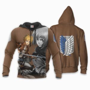AOT Armin Arlert Hoodie Shirt Attack On Titan Anime Zip Jacket 8