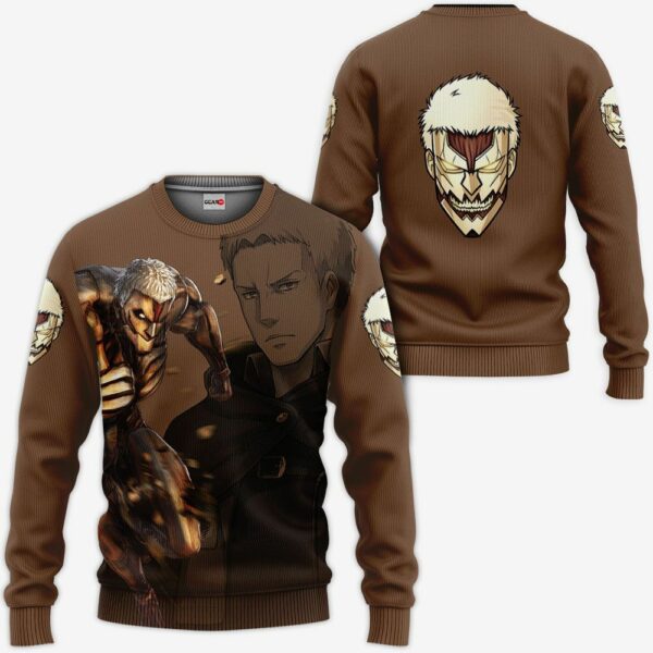 AOT Armored Titan Hoodie Shirt Attack On Titan Anime Zip Jacket 2