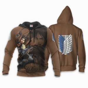 AOT Eren Yeager Hoodie Shirt Attack On Titan Anime Zip Jacket 8