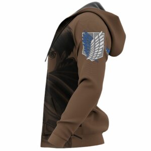 AOT Eren Yeager Hoodie Shirt Attack On Titan Anime Zip Jacket 10