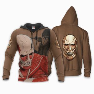 AOT Giant Titan Hoodie Shirt Attack On Titan Anime Zip Jacket 8