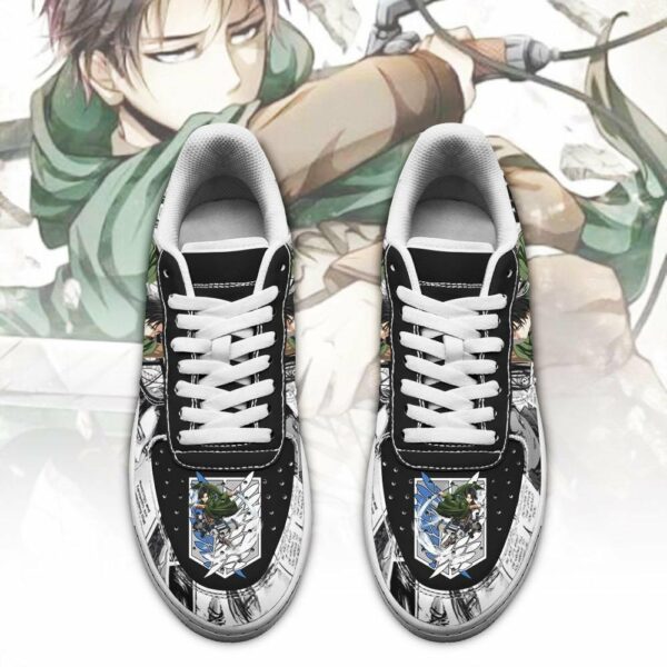 AOT Levi Shoes Attack On Titan Anime Sneakers Mixed Manga 2