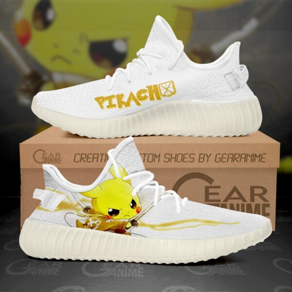 AOT Mashup Pikachu Shoes Pokemon Anime Sneakers SA11 1