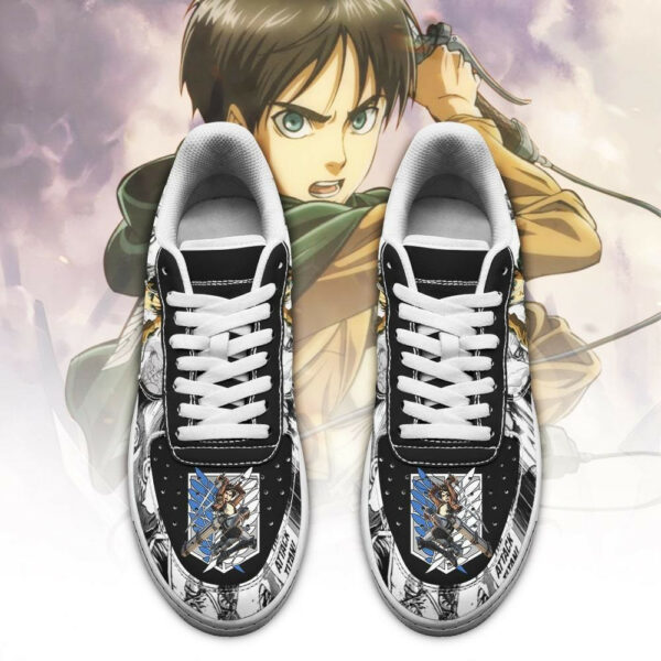 AOT Scout Eren Shoes Attack On Titan Anime Sneakers Mixed Manga 2