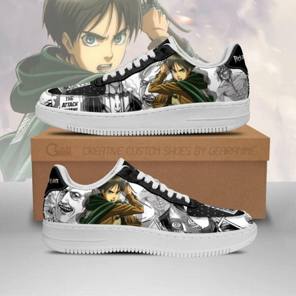AOT Scout Eren Shoes Attack On Titan Anime Sneakers Mixed Manga 1