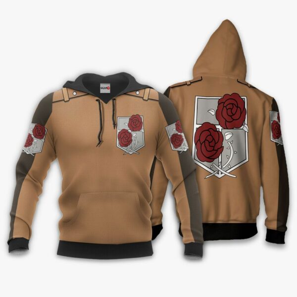 AOT Stationary Guard Uniform Hoodie Attack On Titan Anime Shirt Jacket 3