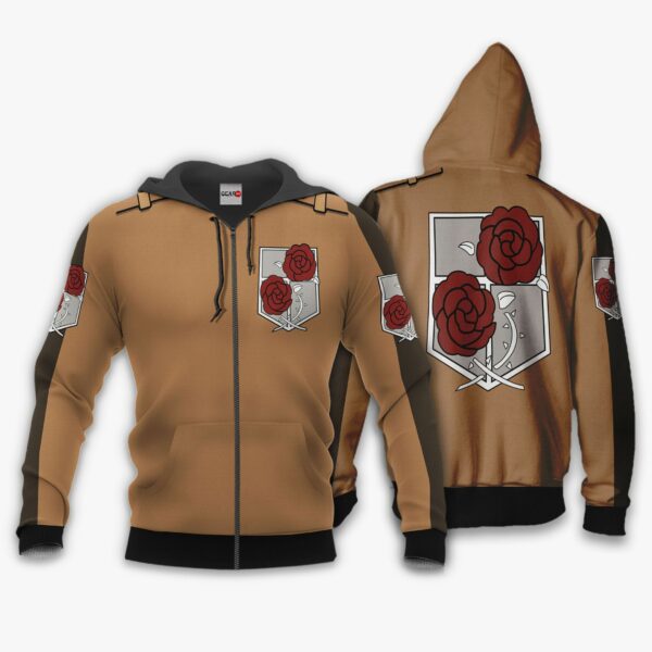 AOT Stationary Guard Uniform Hoodie Attack On Titan Anime Shirt Jacket 1