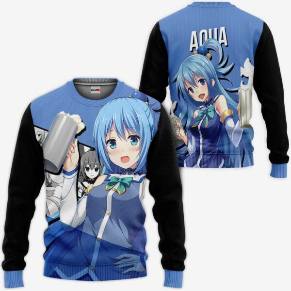 Aqua KonoSuba Hoodie Anime Jacket Shirt 2