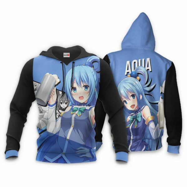 Aqua KonoSuba Hoodie Anime Jacket Shirt 3