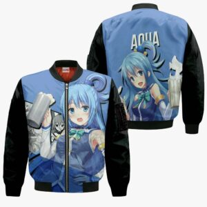 Aqua KonoSuba Hoodie Anime Jacket Shirt 9