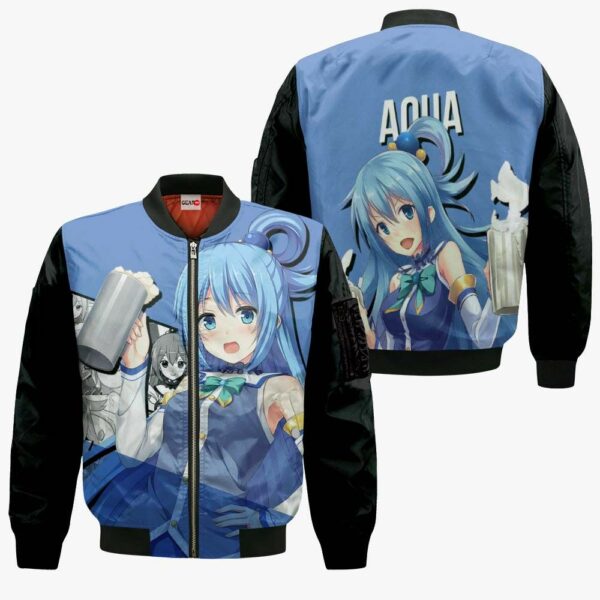 Aqua KonoSuba Hoodie Anime Jacket Shirt 4