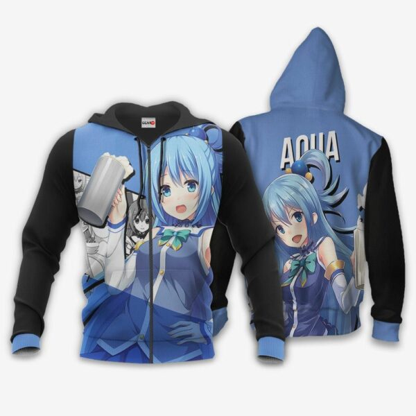 Aqua KonoSuba Hoodie Anime Jacket Shirt 1