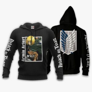 Armin Arlert Hoodie Attack On Titan Anime Shirts Jacket 8