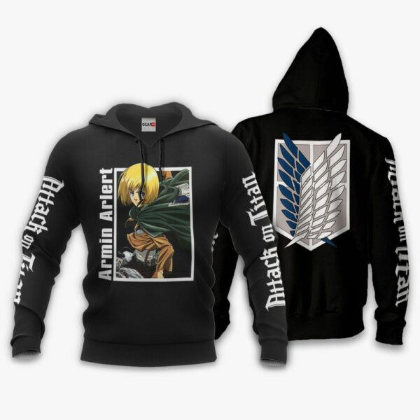 Armin Arlert Hoodie Attack On Titan Anime Shirts Jacket 3