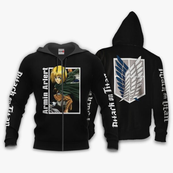 Armin Arlert Hoodie Attack On Titan Anime Shirts Jacket 1