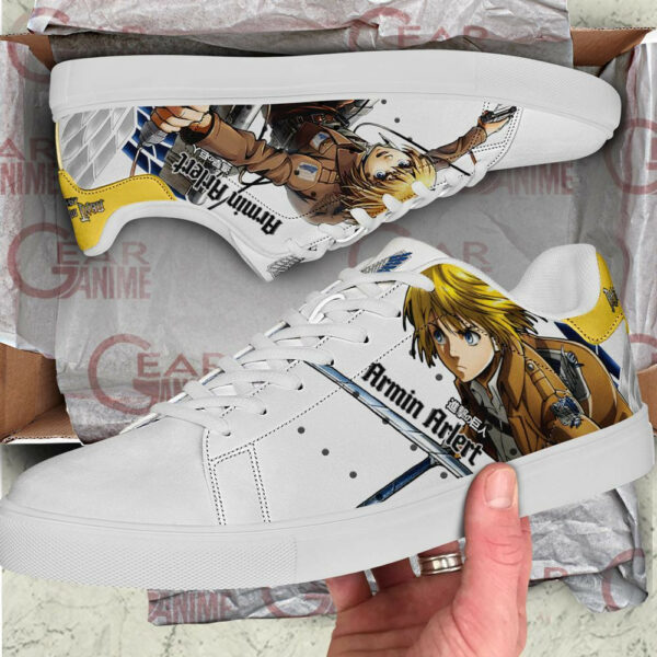 Armin Arlert Skate Shoes Attack On Titan Anime Sneakers SK10 2