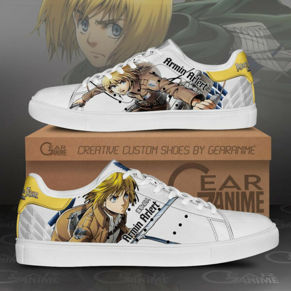 Armin Arlert Skate Shoes Attack On Titan Anime Sneakers SK10 1