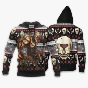 Armored Titan Ugly Christmas Sweater Custom Anime Attack On Titan XS12 7