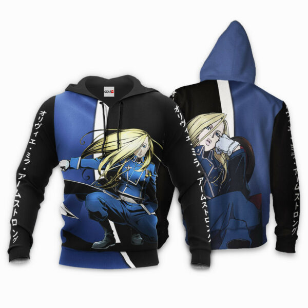 Armstrong Olivier Mira Hoodie Custom Fullmetal Alchemist Anime Merch Clothes 3