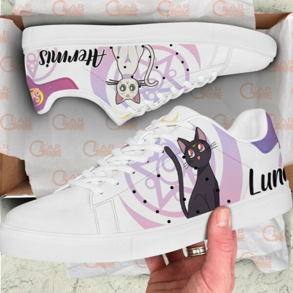 Artemis And Luna Skate Shoes Custom Sailor Anime Sneakers 2