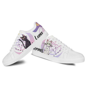 Artemis And Luna Skate Shoes Custom Sailor Anime Sneakers 6