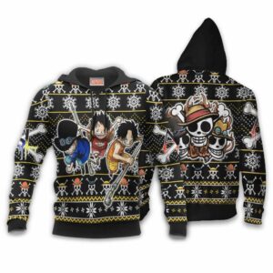 ASL Pirates Ugly Christmas Sweater Custom Anime One Piece XS12 7