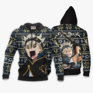 Asta Ugly Christmas Sweater Custom Anime Black Clover XS12 Funny 7
