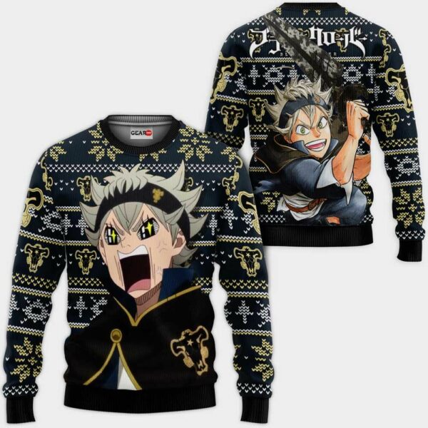 Asta Ugly Christmas Sweater Custom Anime Black Clover XS12 Funny 1