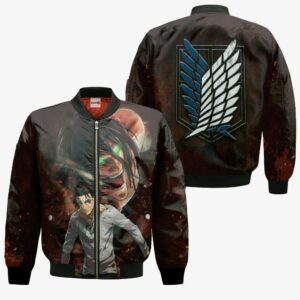 Attack On TiTan Eren Yeager Hoodie AOT Final Season Anime Shirt 9