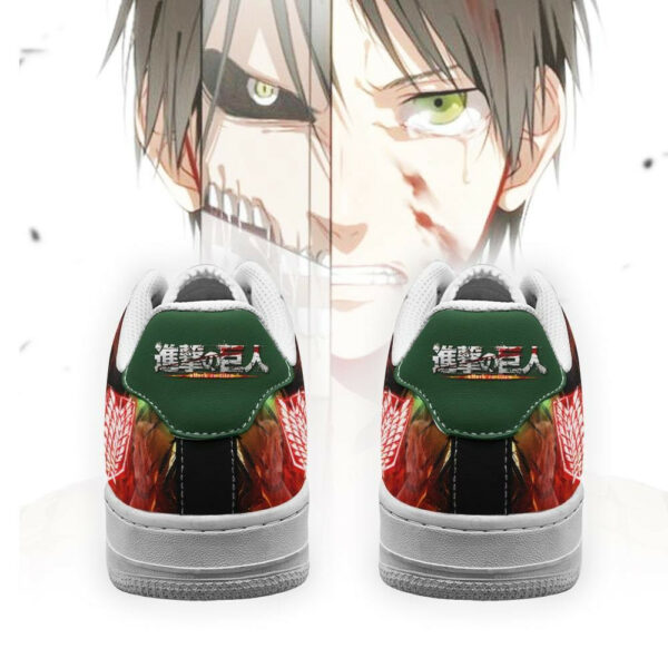 Attack On Titan Eren Yeager Air Shoes Custom AOT Anime Sneakers 3