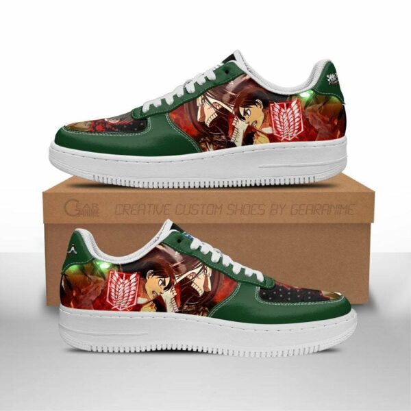 Attack On Titan Eren Yeager Air Shoes Custom AOT Anime Sneakers 1