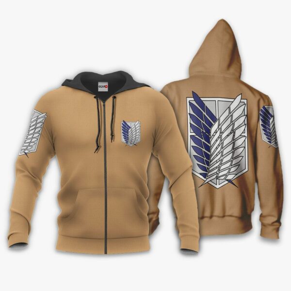 Attack On Titan Hoodie Wings Of Freedom Scout Regiment Anime Jacket 2