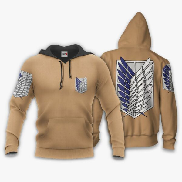 Attack On Titan Hoodie Wings Of Freedom Scout Regiment Anime Jacket 8